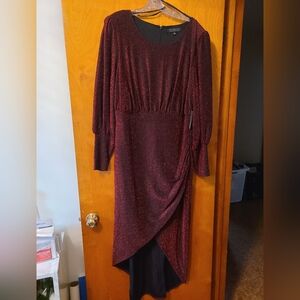 Eloquii Burgundy Maxi Dress